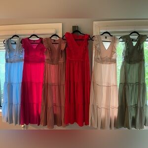 Lot of 6 maxi dresses